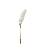 Boutonniere Pluma Plata