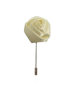 Boutonniere Rosa Tela Ivory