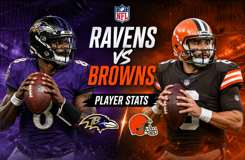 Baltimore Ravens vs Cleveland Browns Match Player Stats