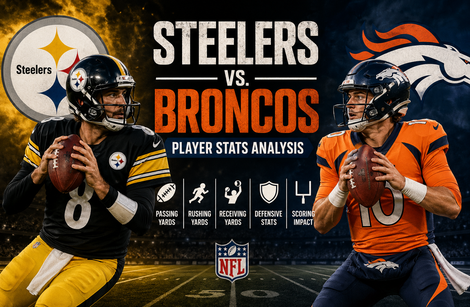 Steelers vs. Denver Broncos Match Player Stats