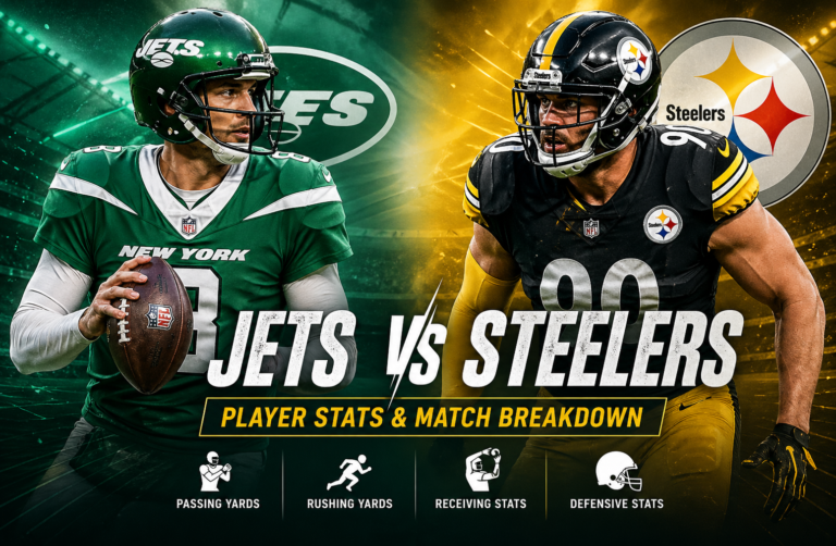 New York Jets vs Steelers Match Player Stats