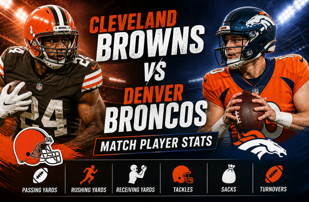 Cleveland Browns VS Denver Broncos Match Player Stats