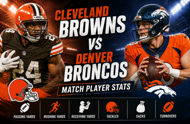 Cleveland Browns VS Denver Broncos Match Player Stats
