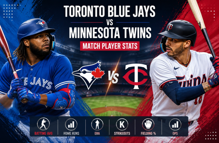Toronto Blue Jays VS Minnesota Twins Match Player Stats