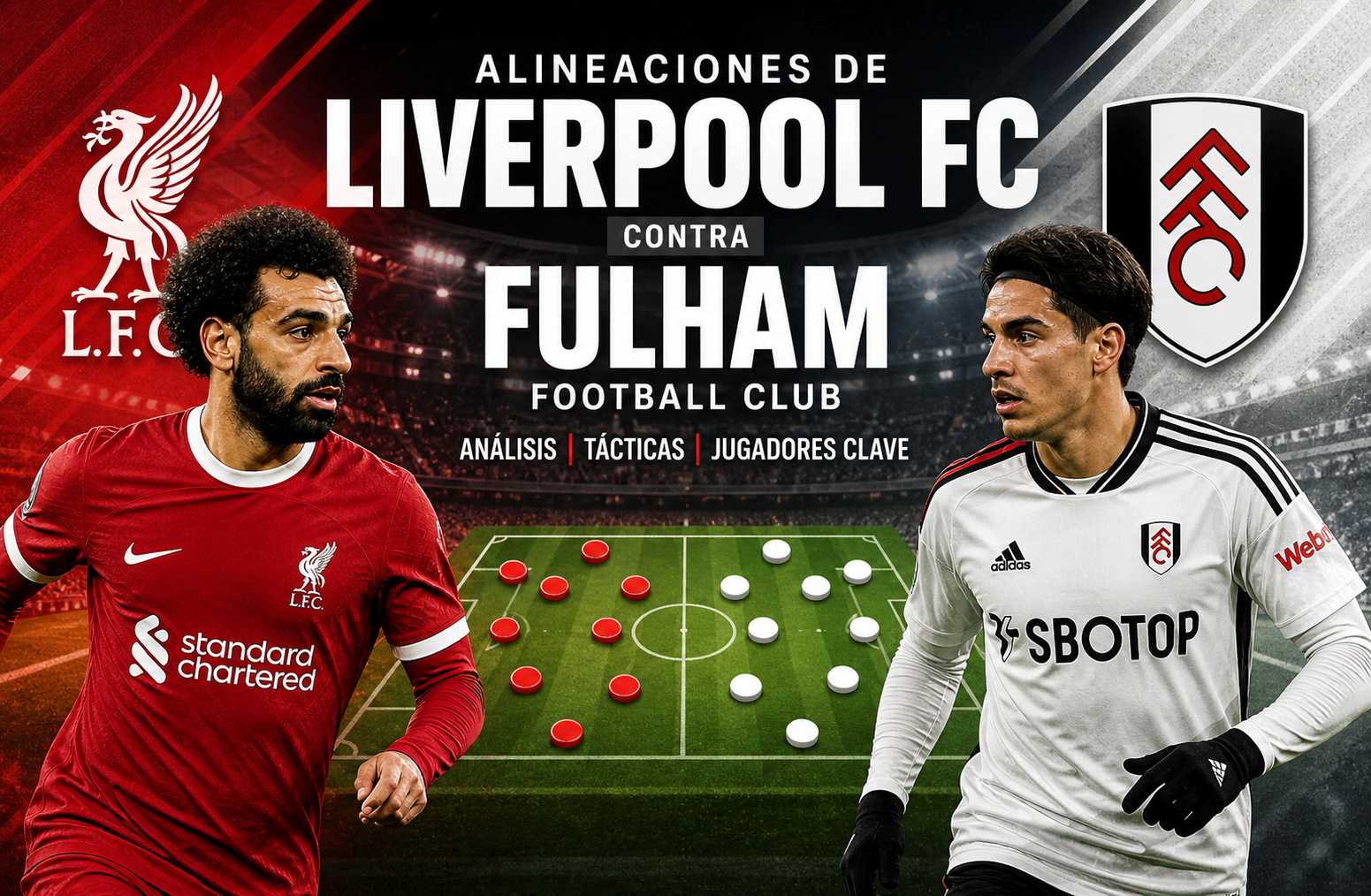 Alineaciones de Liverpool FC contra Fulham Football Club