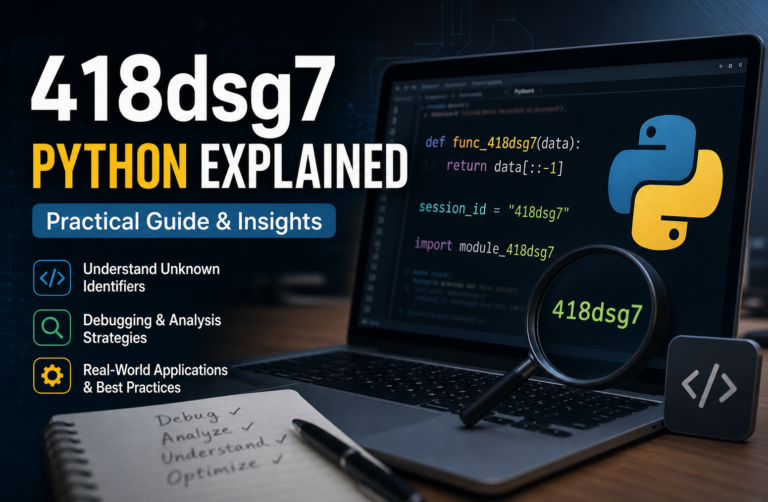 418dsg7 Python Explained: Practical Guide & Insights
