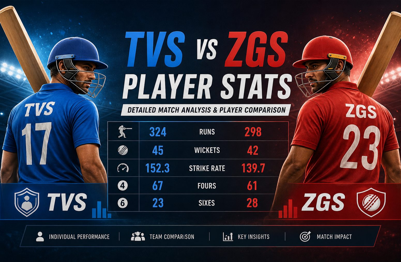 TVS vs ZGS Player Stats