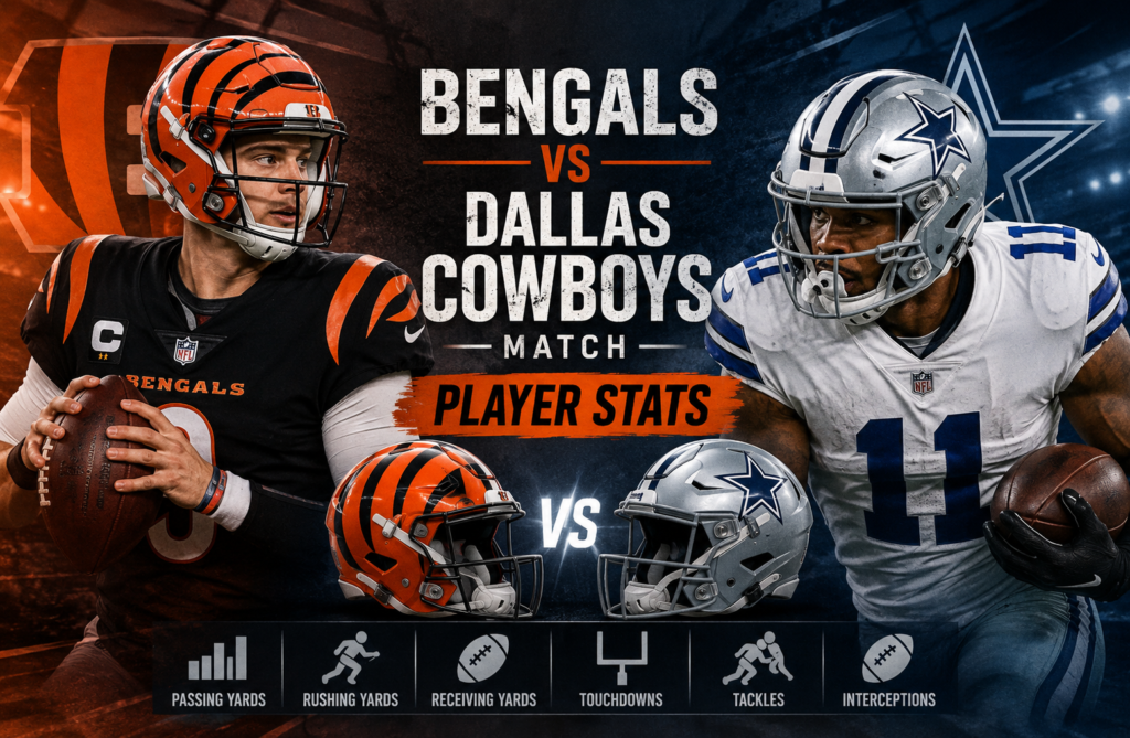 Bengals vs Dallas Cowboys Match Player Stats