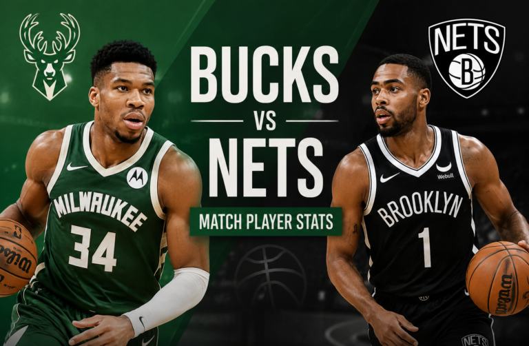 Milwaukee Bucks vs Brooklyn Nets Match Player Stats