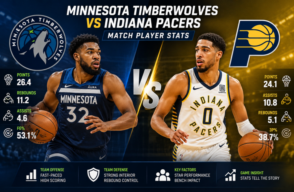 Minnesota Timberwolves vs Pacers Player Stats Guide