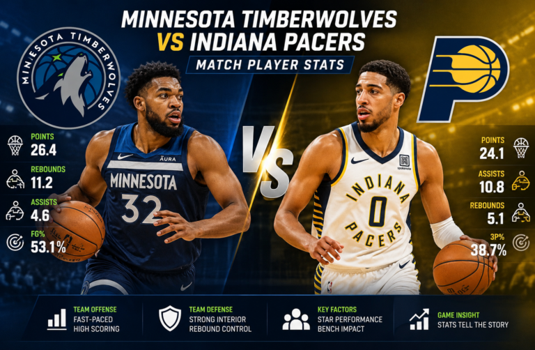 Minnesota Timberwolves vs Pacers Player Stats Guide